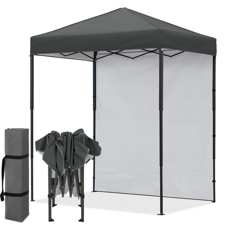6x4 Instant Pop Up Canopy Tent with 1 Side Wall Panel - Eagle Peak®