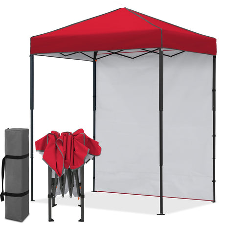 6x4 Instant Pop Up Canopy Tent with 1 Side Wall Panel - Eagle Peak®