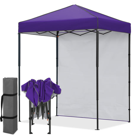 6x4 Instant Pop Up Canopy Tent with 1 Side Wall Panel - Eagle Peak®