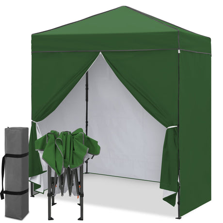 6x4 Instant Pop Up Canopy Tent with 4 Side Wall Panels - Eagle Peak®