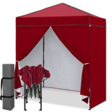 6x4 Instant Pop Up Canopy Tent with 4 Side Wall Panels - Eagle Peak®