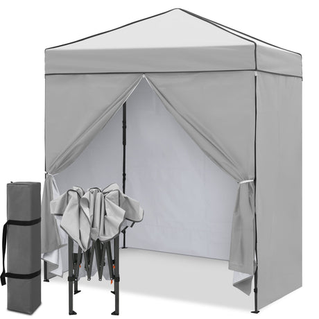 6x4 Instant Pop Up Canopy Tent with 4 Side Wall Panels - Eagle Peak®
