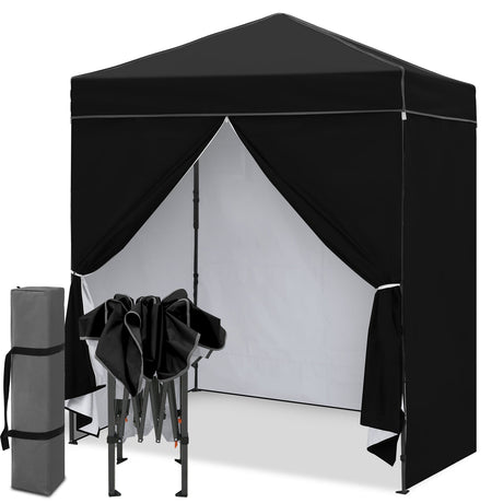 6x4 Instant Pop Up Canopy Tent with 4 Side Wall Panels - Eagle Peak®