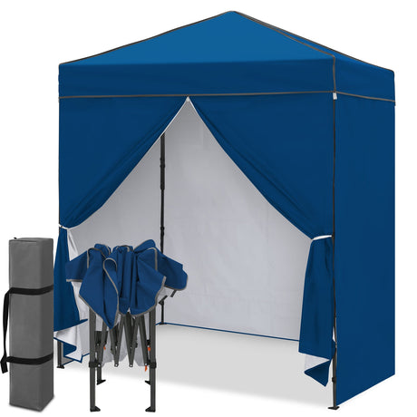 6x4 Instant Pop Up Canopy Tent with 4 Side Wall Panels - Eagle Peak®