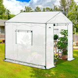 6x6/ 8x8/ 10x10 Portable Pop Up Greenhouse, Patented Center Lock with Gable Roof - Eagle Peak Custom Canopy Tent