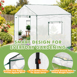 6x6/ 8x8/ 10x10 Portable Pop Up Greenhouse, Patented Center Lock with Gable Roof - Eagle Peak Custom Canopy Tent