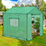 6x6/ 8x8/ 10x10 Portable Pop Up Greenhouse, Patented Center Lock with Gable Roof - Eagle Peak Custom Canopy Tent