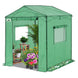 6x6/ 8x8/ 10x10 Portable Pop Up Greenhouse, Patented Center Lock with Gable Roof - Eagle Peak