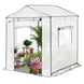 6x6/ 8x8/ 10x10 Portable Pop Up Greenhouse, Patented Center Lock with Gable Roof - Eagle Peak Custom Canopy Tent