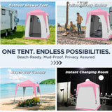 6x6 Pop Up Privacy Tent with Ground Mat - Eagle Peak Custom Canopy Tent