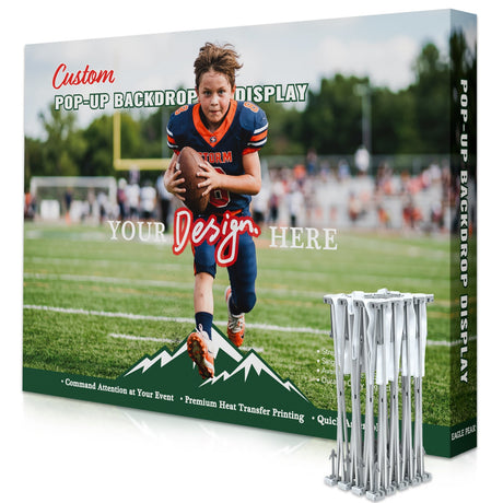 7.5x7.5 FT/7.5x10 FT Pop Up Backdrop Display - Eagle Peak®
