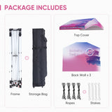 Alps Gable Roof custom Canopy Tent 10x10 with Logo, CLICK TO CONFIGURE - Package Prices Start at $489.99