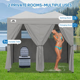 8x4 Outdoor Changing Room, 2 Room Pop Up Portable Changing Room - Eagle Peak Custom Canopy Tent
