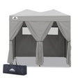 8x4 Outdoor Changing Room, 2 Room Pop Up Portable Changing Room - Eagle Peak Custom Canopy Tent