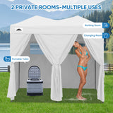 8x4 Outdoor Changing Room, 2 Room Pop Up Portable Changing Room - Eagle Peak Custom Canopy Tent