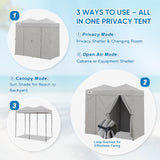 8x4 Outdoor Changing Room, 2 Room Pop Up Portable Changing Room - Eagle Peak Custom Canopy Tent