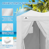 8x4 Outdoor Changing Room, 2 Room Pop Up Portable Changing Room - Eagle Peak Custom Canopy Tent