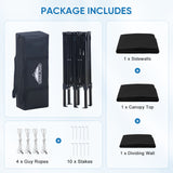 8x4 Outdoor Changing Room, 2 Room Pop Up Portable Changing Room - Eagle Peak Custom Canopy Tent