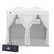 8x4 Outdoor Changing Room, 2 Room Pop Up Portable Changing Room - Eagle Peak Custom Canopy Tent