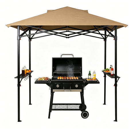 8x5 Pop up Grill Gazebo with Carry Bag and Air Vent - Eagle Peak®
