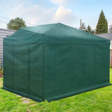8x6/8x12/10x10 Walk in Shade Cloth Cover Greenhouse Gable Roof Gardening Green House with Mesh Cover - Eagle Peak Custom Canopy Tent
