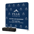 8x7.5 FT/10x7.5 FT/20x7.5 FT Custom Tension Fabric Trade Show Backdrop with Stand - Eagle Peak®