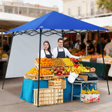 8x8 Pop Up Canopy Tent with Extended Eaves & Sidewall - Eagle Peak Custom Canopy Tent