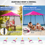 8x8 Pop Up Canopy Tent with Extended Eaves & Sidewall - Eagle Peak Custom Canopy Tent