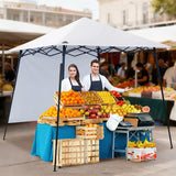 8x8 Pop Up Canopy Tent with Extended Eaves & Sidewall - Eagle Peak Custom Canopy Tent