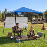 8x8 Pop Up Canopy Tent with Sidewall,8x8 Base 6x6 Top - Eagle Peak®
