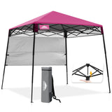 8x8 Pop Up Canopy Tent with Sidewall,8x8 Base 6x6 Top - Eagle Peak®