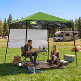 8x8 Pop Up Canopy Tent with Sidewall,8x8 Base 6x6 Top - Eagle Peak®