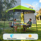 8x8 Pop Up Canopy Tent with Sidewall,8x8 Base 6x6 Top - Eagle Peak®