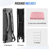 8x8 Pop Up Canopy Tent with Sidewall,8x8 Base 6x6 Top - Eagle Peak®