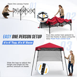8x8 Pop Up Canopy Tent with Sidewall,8x8 Base 6x6 Top - Eagle Peak®