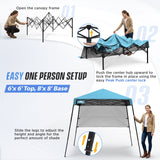 8x8 Pop Up Canopy Tent with Sidewall,8x8 Base 6x6 Top - Eagle Peak®
