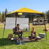 8x8 Pop Up Canopy Tent with Sidewall,8x8 Base 6x6 Top - Eagle Peak®