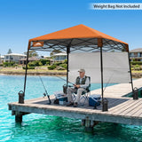 8x8 Pop Up Canopy Tent with Sidewall,8x8 Base 6x6 Top - Eagle Peak®