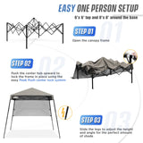 8x8 Pop Up Canopy Tent with Sidewall,8x8 Base 6x6 Top - Eagle Peak Custom Canopy Tent