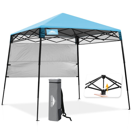 8x8 Pop Up Canopy Tent with Sidewall,8x8 Base 6x6 Top - Eagle Peak®