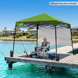 8x8 Pop Up Canopy Tent with Sidewall,8x8 Base 6x6 Top - Eagle Peak®
