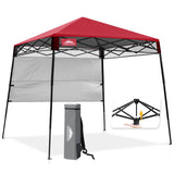 8x8 Pop Up Canopy Tent with Sidewall,8x8 Base 6x6 Top - Eagle Peak®