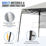 8x8 Pop Up Canopy Tent with Sidewall,8x8 Base 6x6 Top - Eagle Peak Custom Canopy Tent