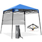 8x8 Pop Up Canopy Tent with Sidewall,8x8 Base 6x6 Top - Eagle Peak®