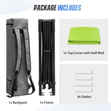 8x8 Pop Up Canopy Tent with Sidewall,8x8 Base 6x6 Top - Eagle Peak®