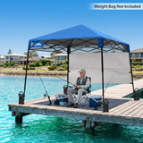 8x8 Pop Up Canopy Tent with Sidewall,8x8 Base 6x6 Top - Eagle Peak®