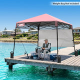 8x8 Pop Up Canopy Tent with Sidewall,8x8 Base 6x6 Top - Eagle Peak®