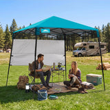 8x8 Pop Up Canopy Tent with Sidewall,8x8 Base 6x6 Top - Eagle Peak®