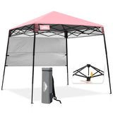 8x8 Pop Up Canopy Tent with Sidewall,8x8 Base 6x6 Top - Eagle Peak®