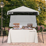 8x8 Pop Up Canopy Tent with Sidewall,8x8 Base 6x6 Top - Eagle Peak Custom Canopy Tent